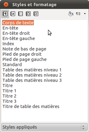 Styles et formatage